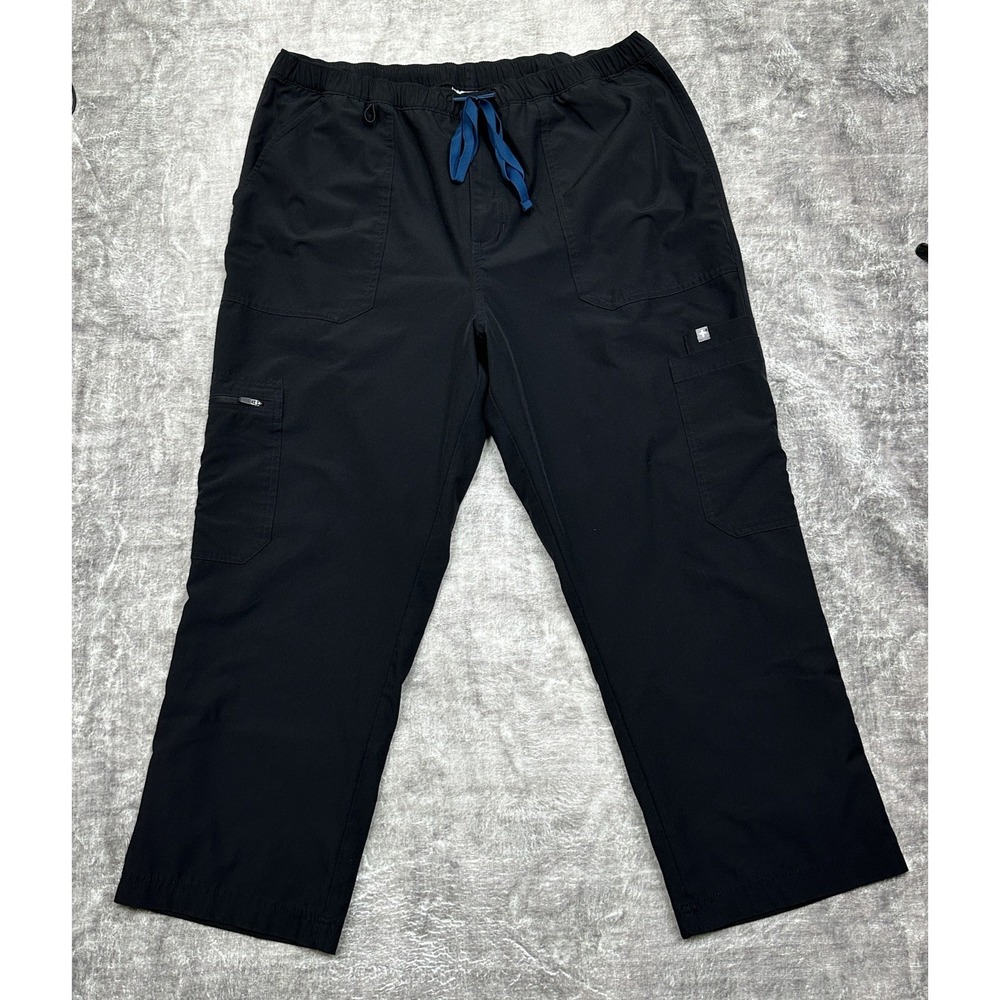 FIGS Technical Collection Pants Womens XL Drawstring Utility Pockets Scrub